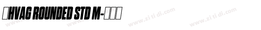 韩HVAG ROUNDED STD M字体转换